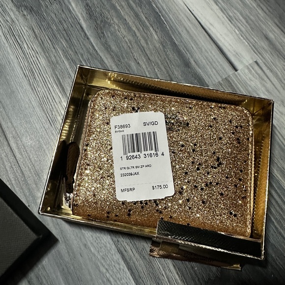 Coach Gold Glitter & Stars Wallet - Picture 6 of 6